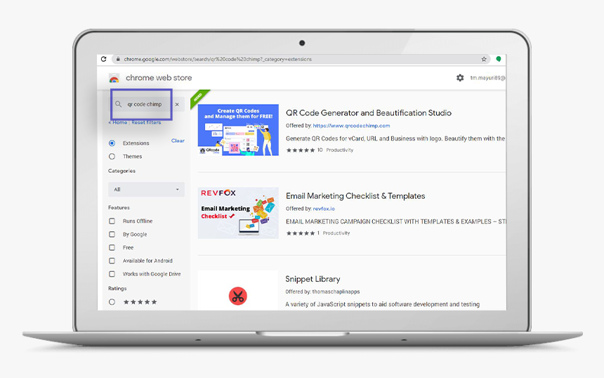 QR Code Generator Chrome Extension by QRCodeChimp Free QR Code