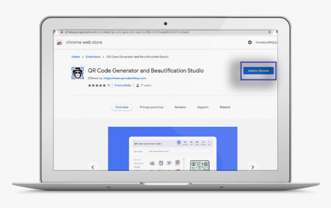 QR Code Generator Chrome Extension by QRCodeChimp - Free QR Code ...
