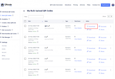 Tutorial: How to Use QR Code Bulk Upload? - Free QR Code Generator ...