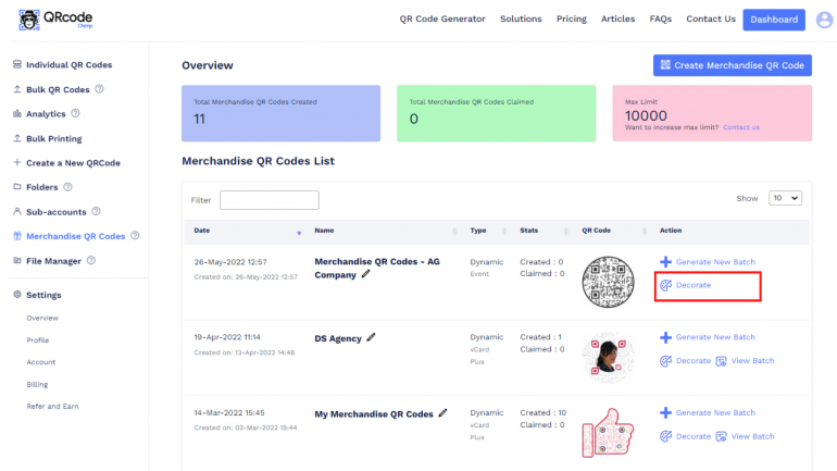 Tutorial: How to Create Merchandise QR Codes? - Free QR Code Generator ...