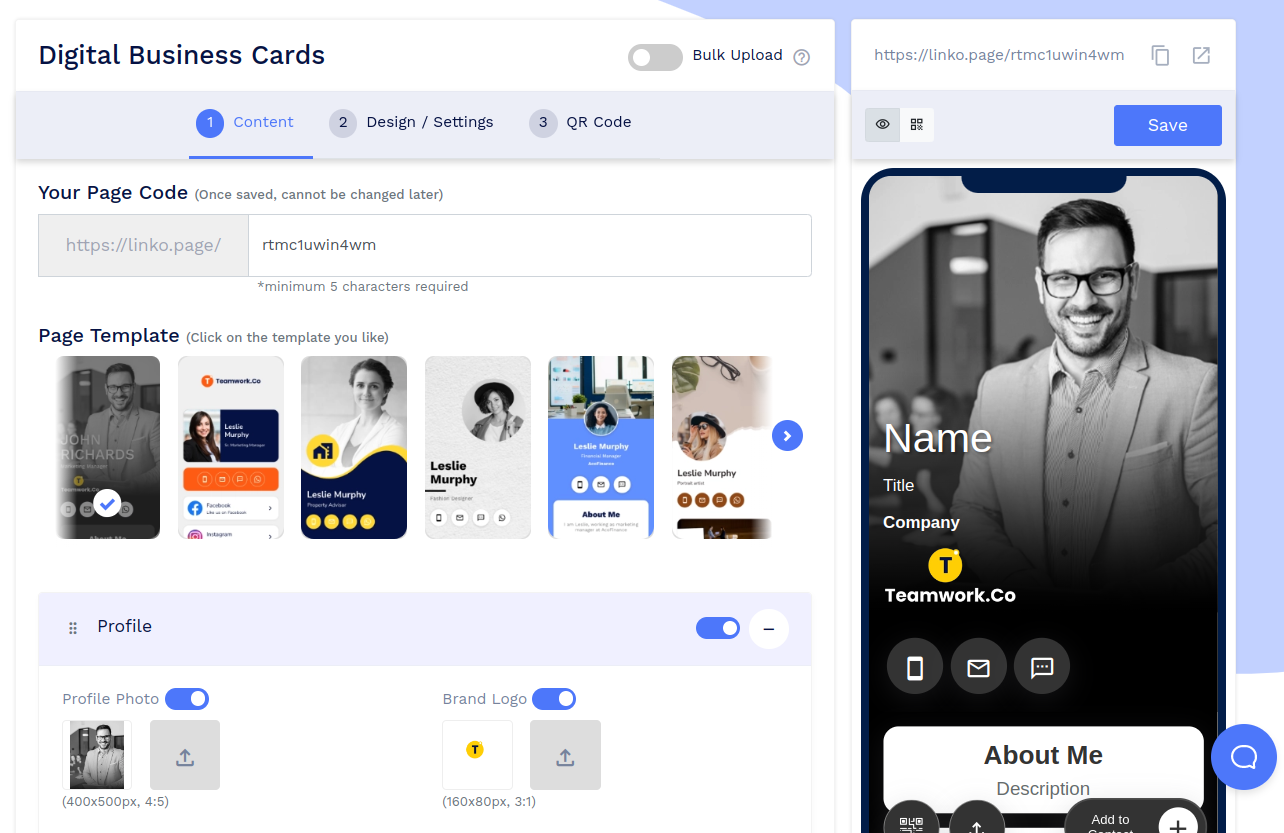 9 Best Digital Business Card Makers for 2023 QRCodeChimp