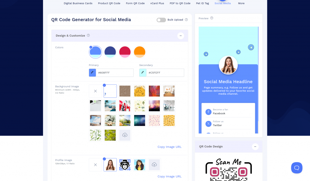 How to Create One QR Code for All Social Media Accounts?