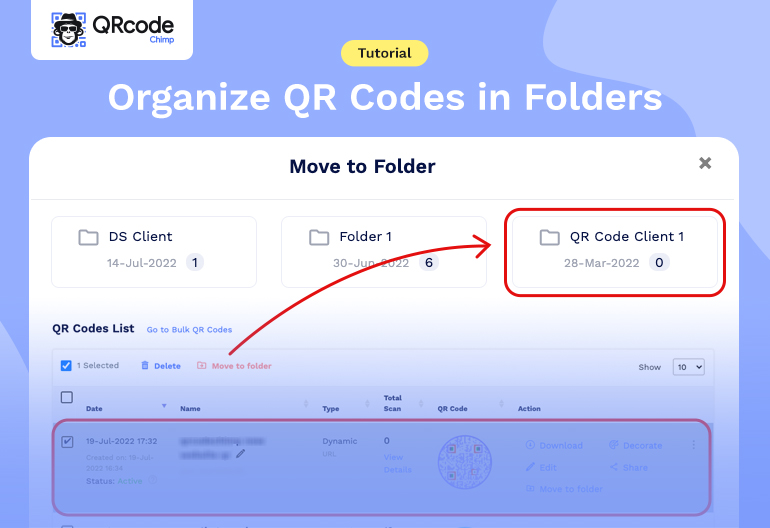 Handledning: Hur man organiserar QR-koder i mappar? - Gratis QR ...